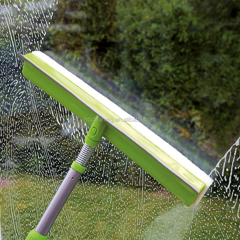 professional window cleaning tools, flexible handle window  squeegee with rubber blade