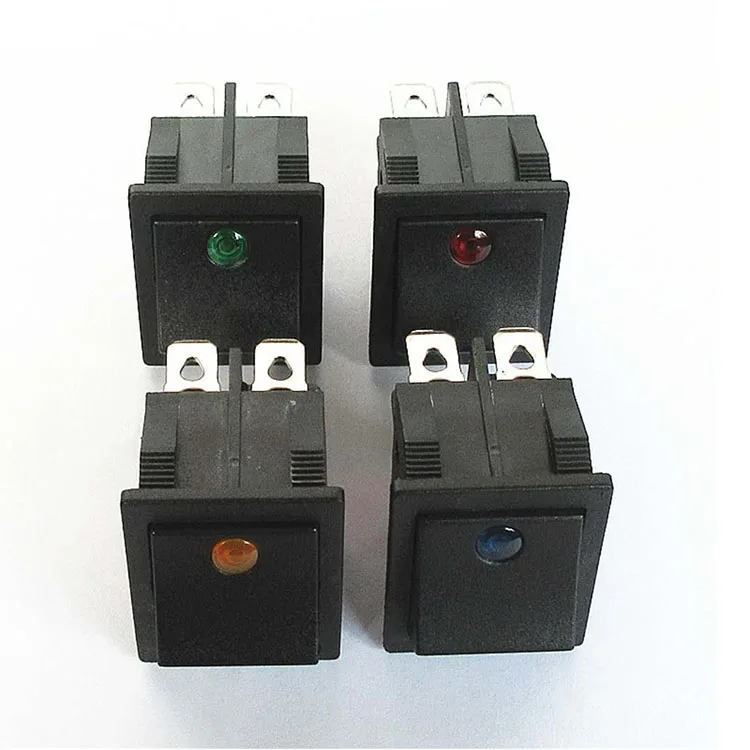 Red Button On/off Double Pole Single Throw Rocker Switch