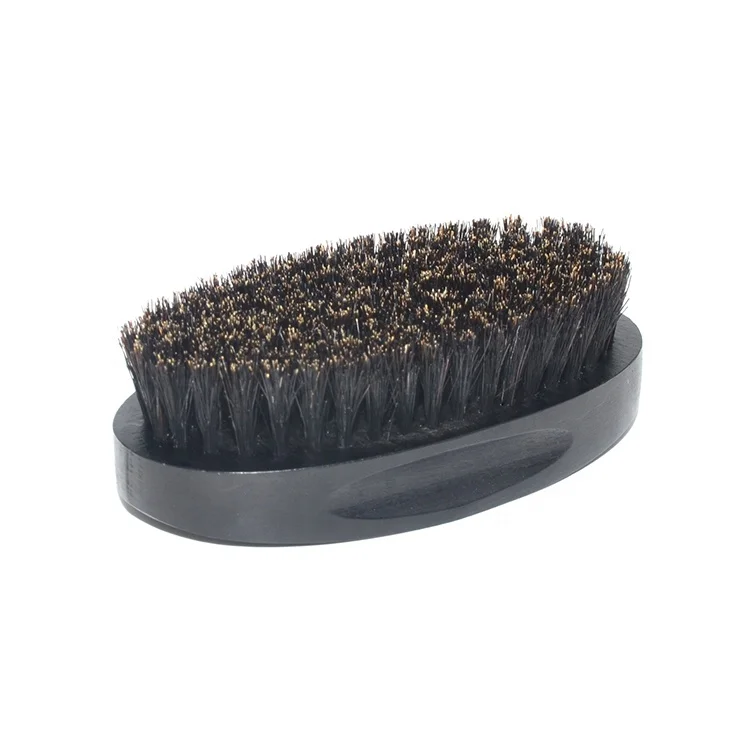 
Custom logo Natural Black Wooden Boar Beard brush 