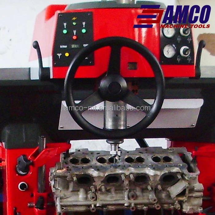 Valve seat boring machine with vacuum detection device