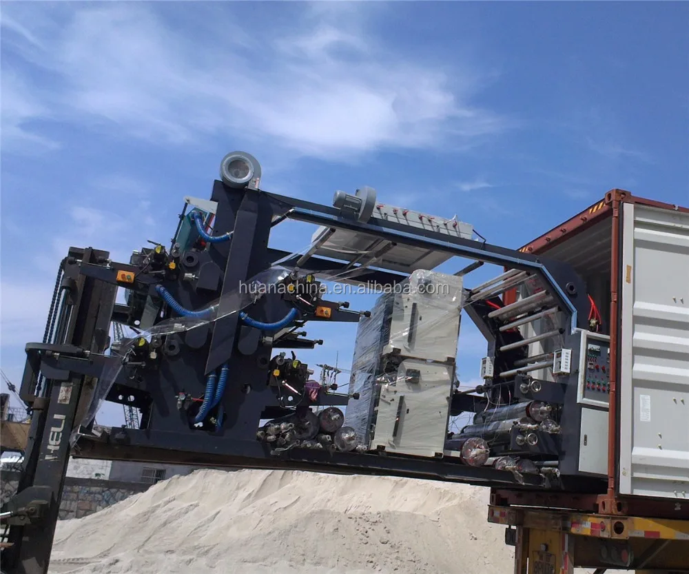 
 4 (четыре) цветная флексографическая печатная машина для пластика и бумаги  