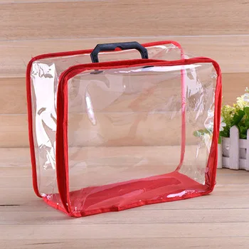 Recyclable Zipper type pillow carry bags pvc pillow storage bags