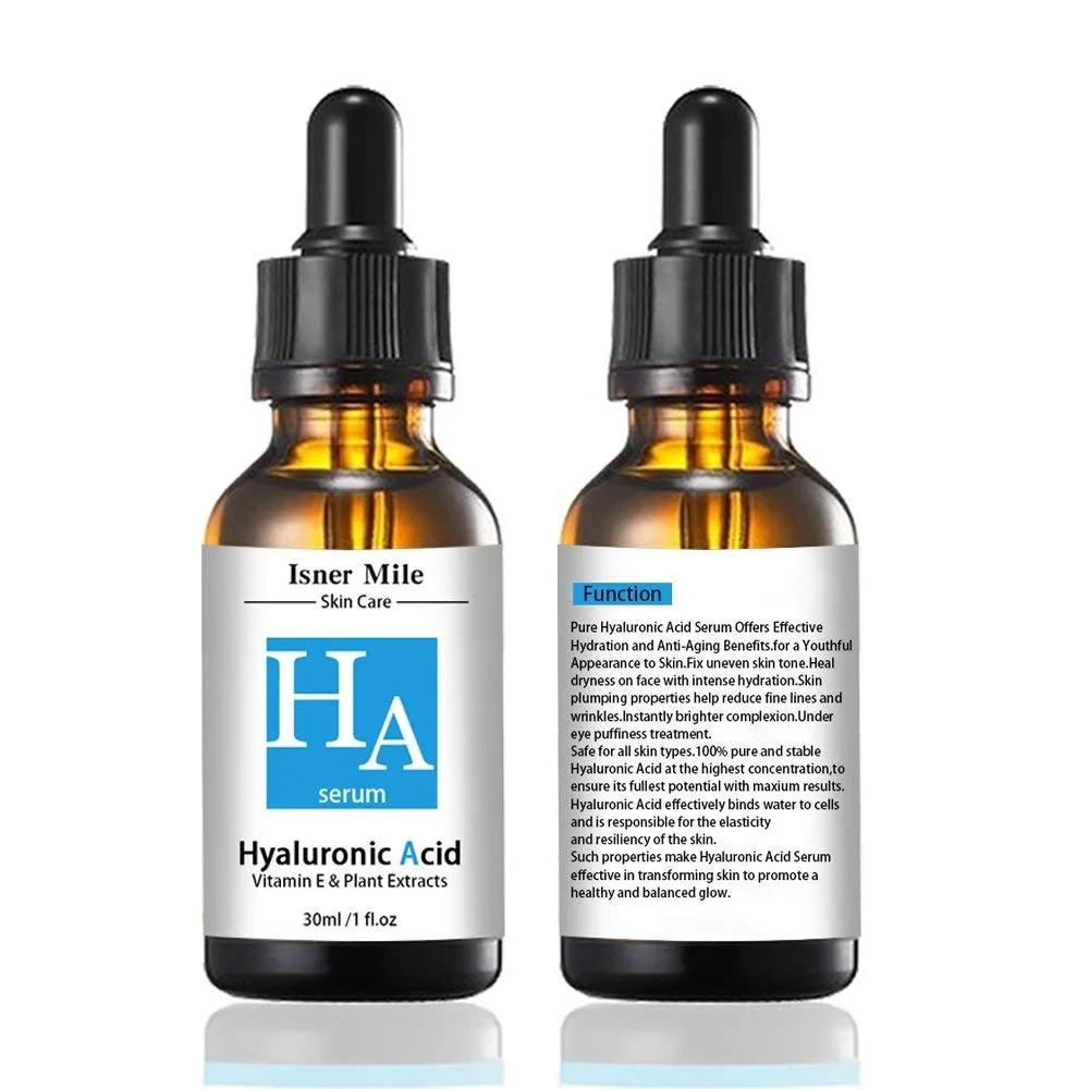 In Stock Naturals Powerful Hyaluronic Acid Serum for Face, Hydrates and Plumps Skin , Renewing Glow and Brightness