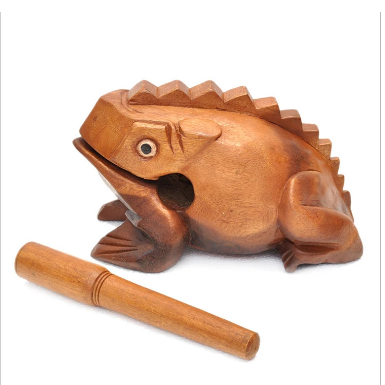 QS brand high quality feature craft thailand wooden frog