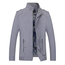 Fashion outdoor windbreaker men zippers winter casual jacket