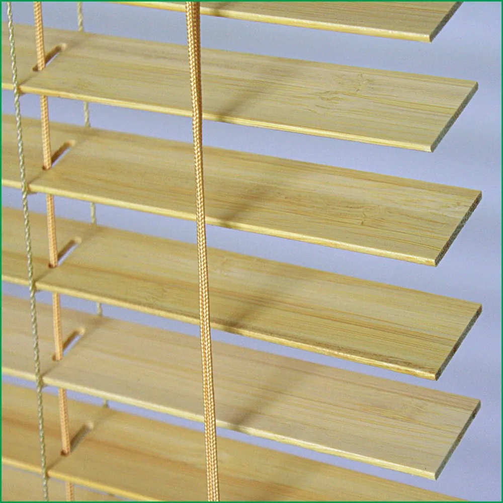 Factory sale high quality horizontal ready made 50mm bamboo louver for home decor