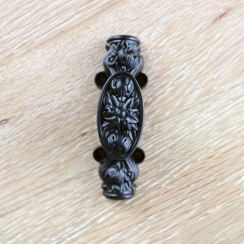 Small Size 5pcs Cabinet Lock Cremone Bolt Lock Black Color Cabinet Handle