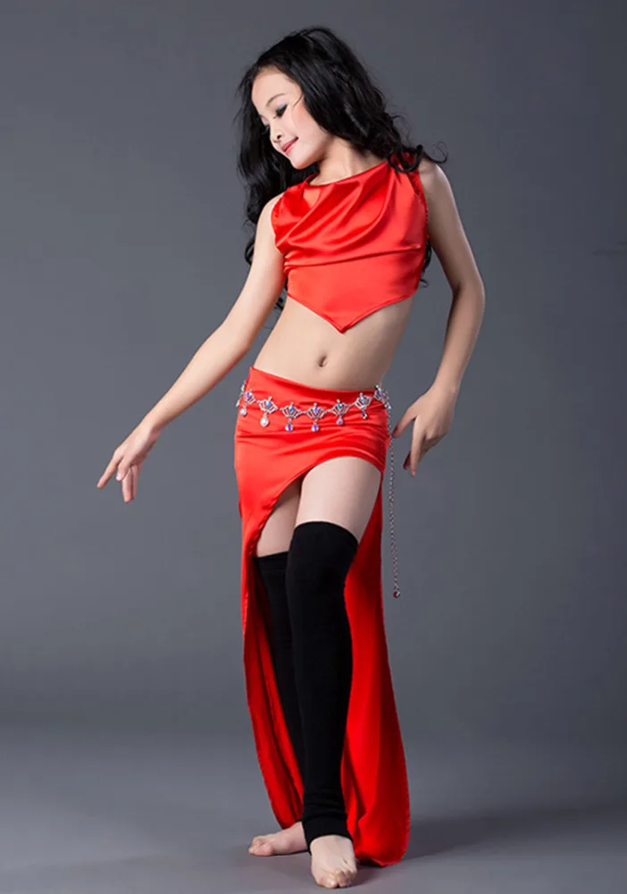 
RT211 Wuchieal Silk Satin and Modal Kids Modern Dance Costume 