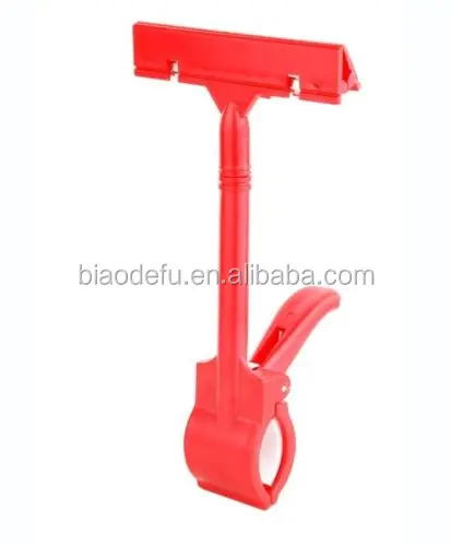 POP Adverting label Holder price tag display plastic Shelf Clip