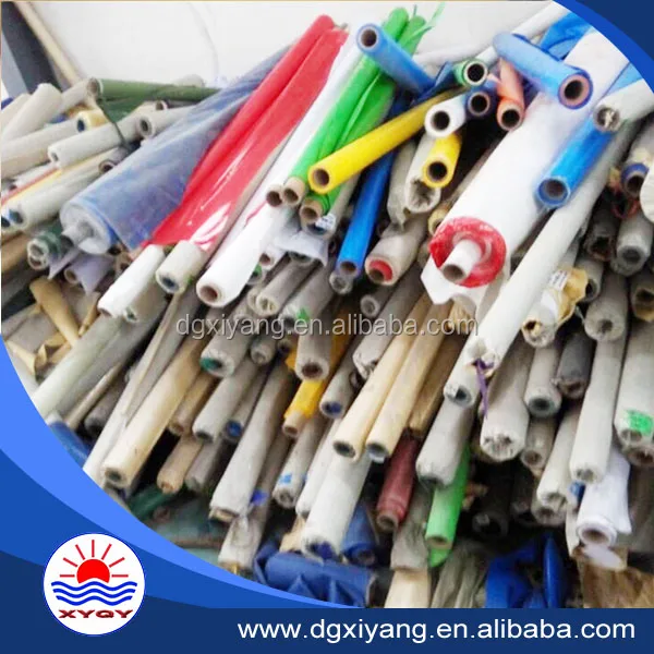 Coated PVC Tarpaulin Fabric Stocklot Rolls Plain Style for Cover Use All Kinds