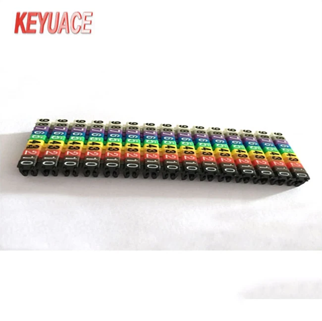 POM Chinese Colorful Waterproof Outdoor Use Clip Type Cable Marker