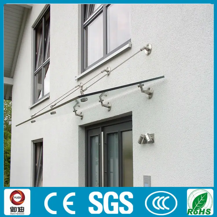 modern tempered glass awning designs
