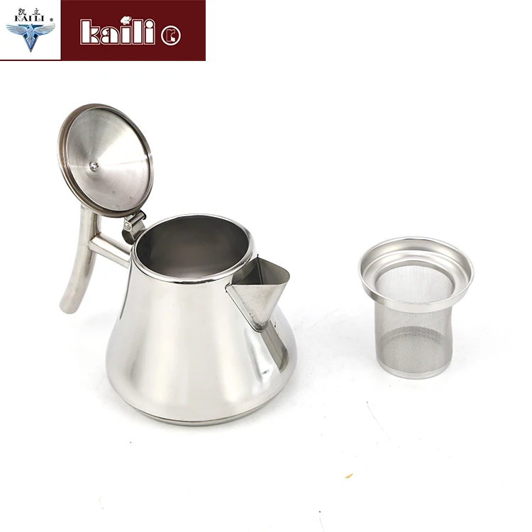 Factory price oil kettle milk coffee jug stainless steel teapot set