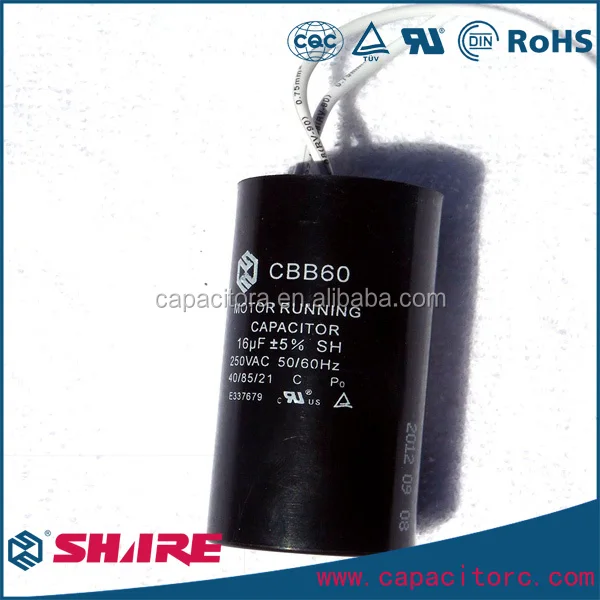 CBB60 Двигатель ПЕРЕМЕННОГО ТОКА 50 Гц/60 Гц Пленочный Конденсатор Водяного Насоса Конденсатора