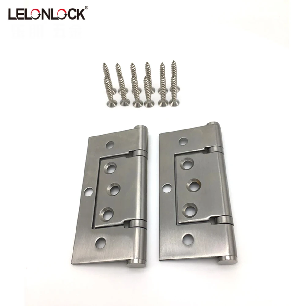 Square 4 inches stainless steel smooth ball bearing butterfly door hinge