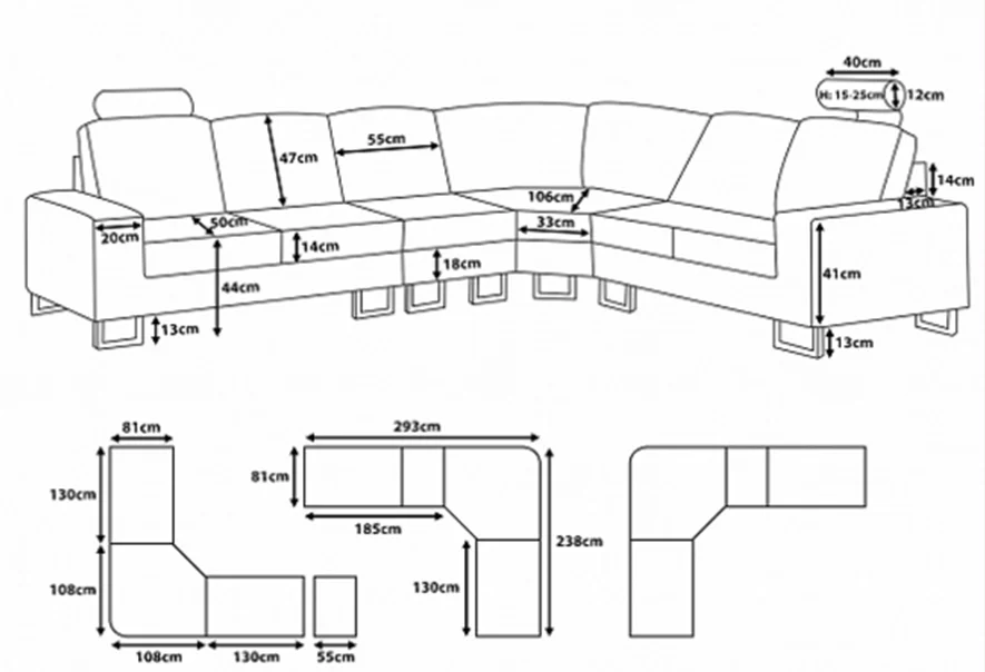 european style fabric sofa furniture,modern small shape sectional sofa set