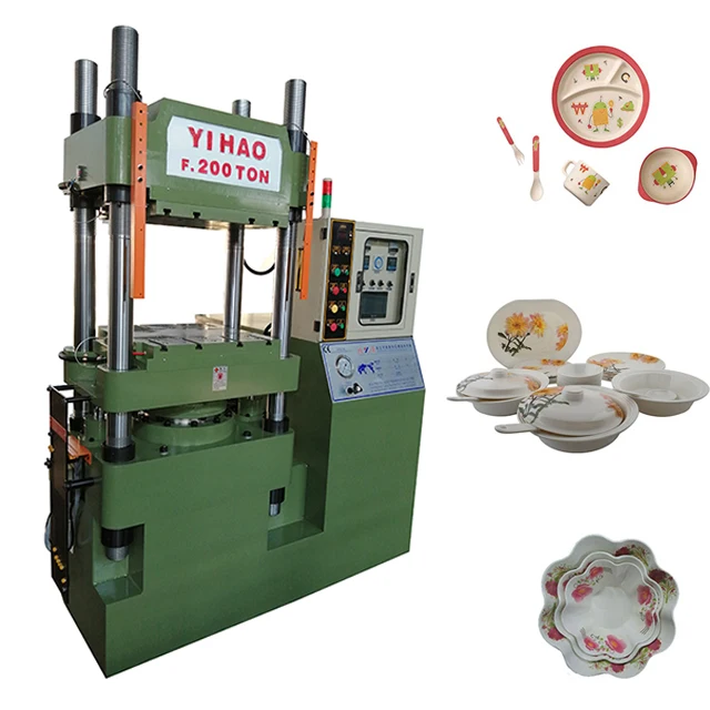 
automatic 200 ton hydraulic press molding machine for melamine tableware 