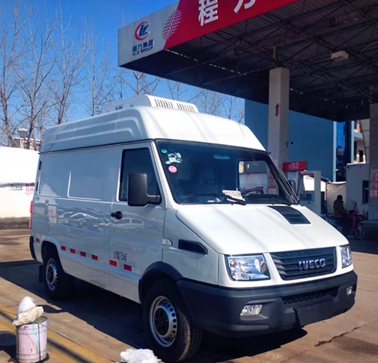 2 Tons freezer truck Thermo King reefer unit I-VECO refrigerated truck