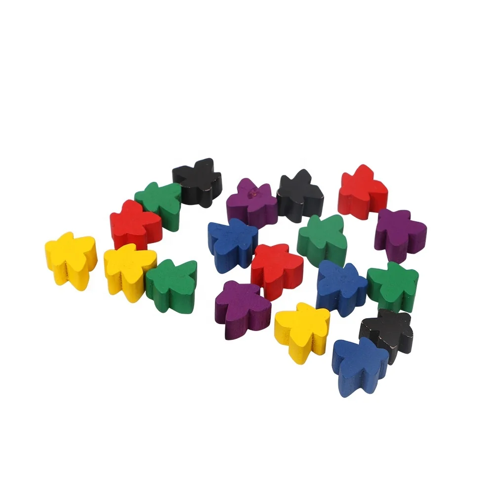Wood Game Pieces And Board Game Counters Can Be Coloured PawnsPawn Tokens Boardgames