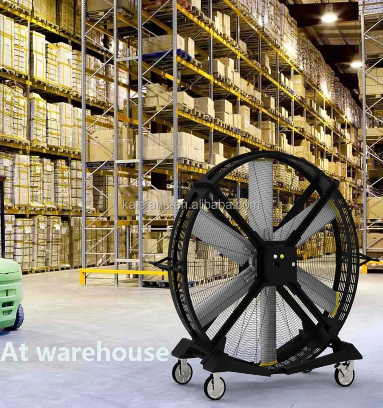 6.5ft Movable Indoor Outdoor IP55 big waterproof round fan