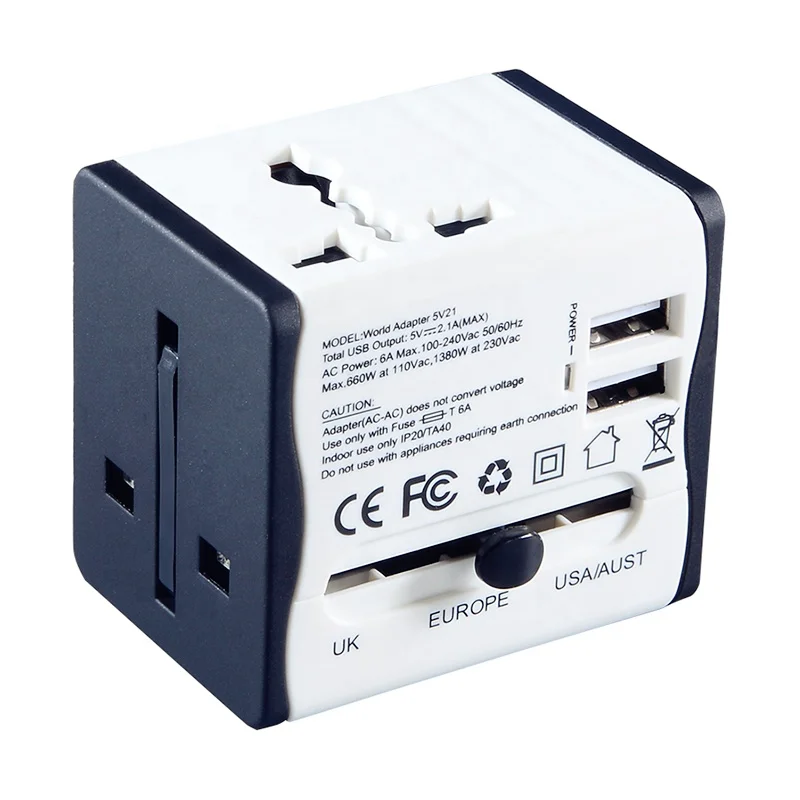 Электрическая розетка, европейские/американские/австралийские/Британские штепсельные адаптеры, все в одном, Универсальный дорожный адаптер с USB зарядным устройством