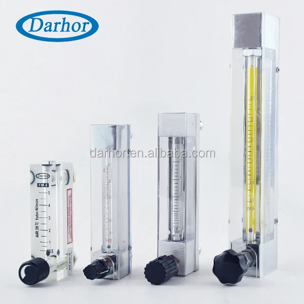 DFG 4T 6T series panel acrylic rotameter CO2 flowmeter H2 flow meter
