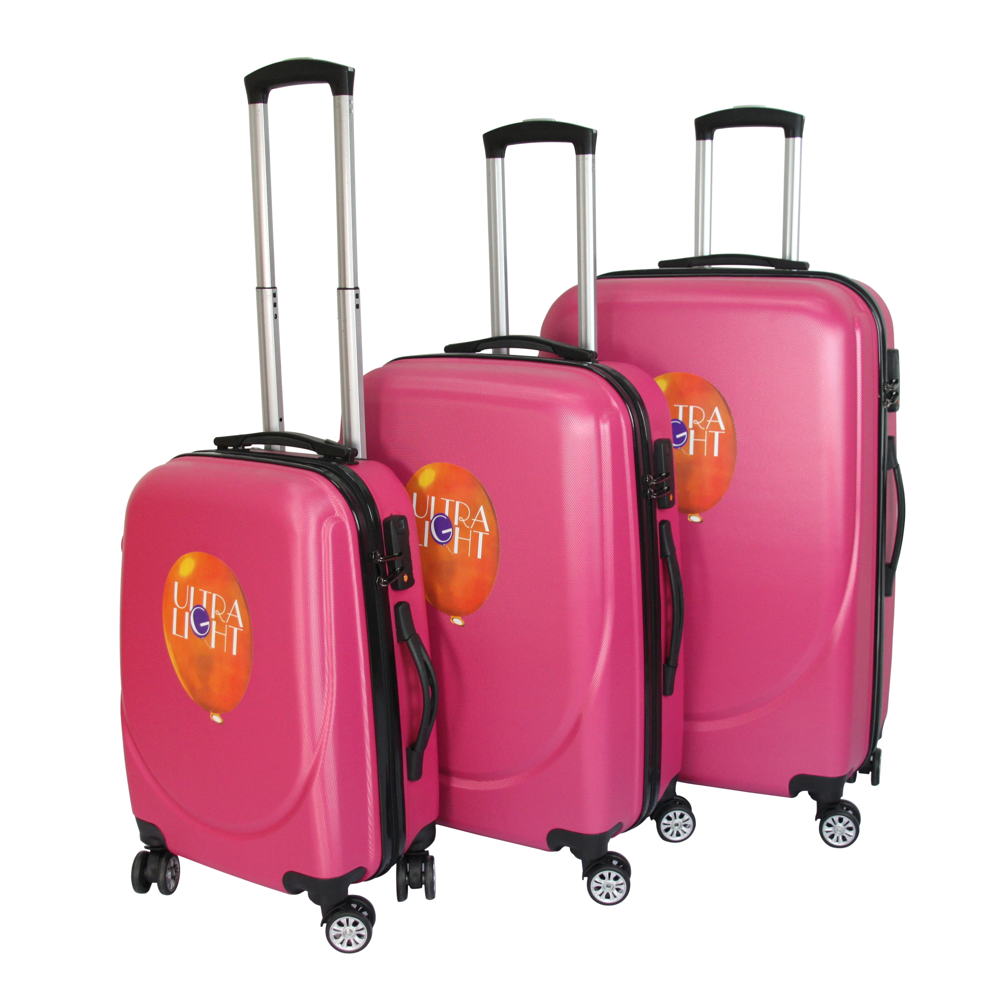 
Waterproof 3 Piece Luggage Set Lightweight Spinner Suitcase 