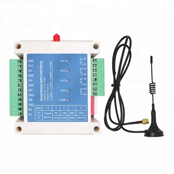 SK509  New type smart 5W industrial 4 channels wireless remote control 8Km rf switch