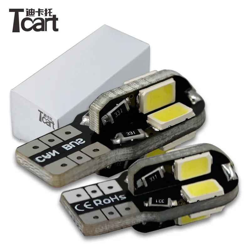 Guangdian auto signal lighting bulb t10 194 168 5730 8smd canbus error free car led lamp side wedge light
