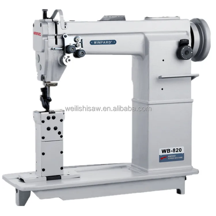 Lockstitch Shoe Industrial Sewing Machine WB-820F 3000/min Max. Sewing Speed 4.0mm Max. Sewing Thickness 35/39kg 650*250*560mm