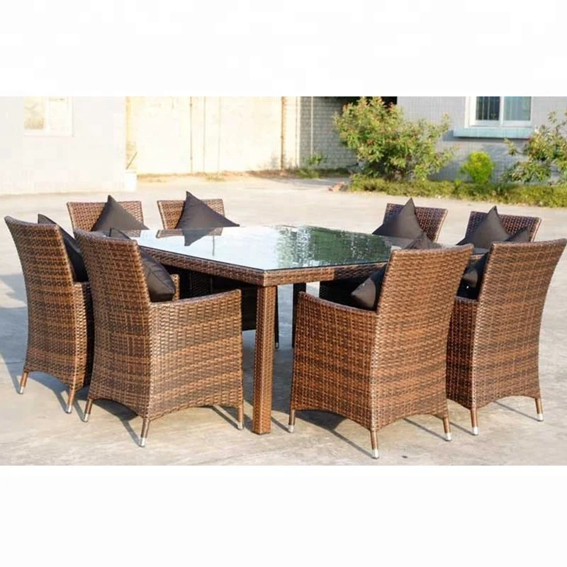 Современный дизайн, низкая стоимость HDPE мебели из ротанга столовые сервизы SCTC-004