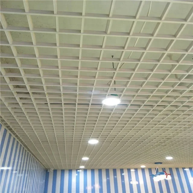 White simple grille ceiling