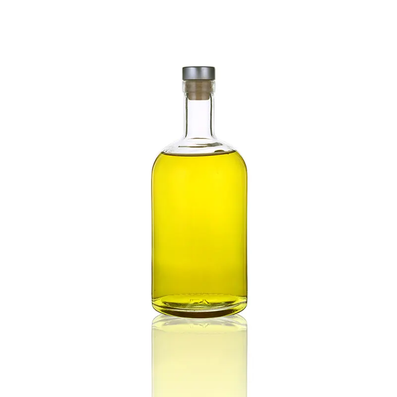 1000ml 1 liter crystal empty round liquor vodka wine alcohol glass bottle