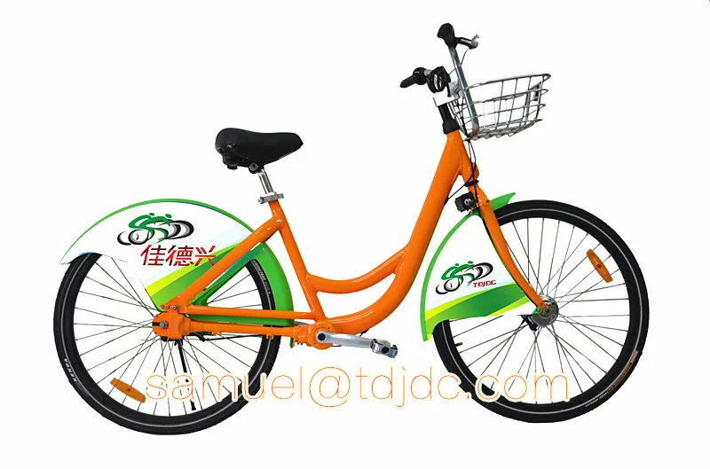 city rental bicycle with aluminum alloy frame, self rent urban shaft drive bike without chain