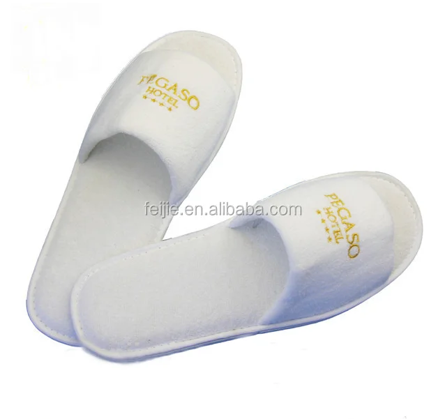 High quality Personalized Cotton towel Guest Slipper For Hotel