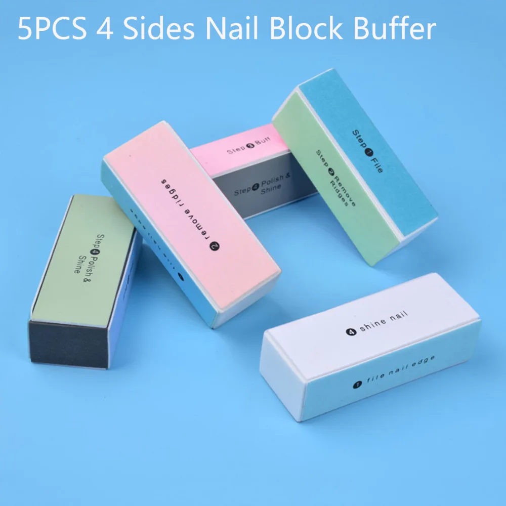 
Wholesale nail supplies disposable 4 sided nail buffer block custom nail buffer 