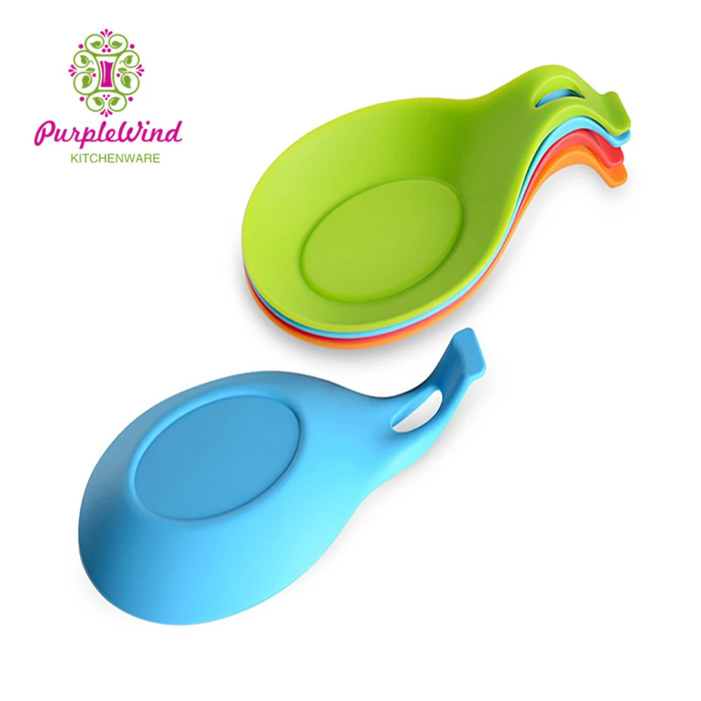 Silicone spoon rest/Tray Utensil Heat Resistant/spoon holder tray
