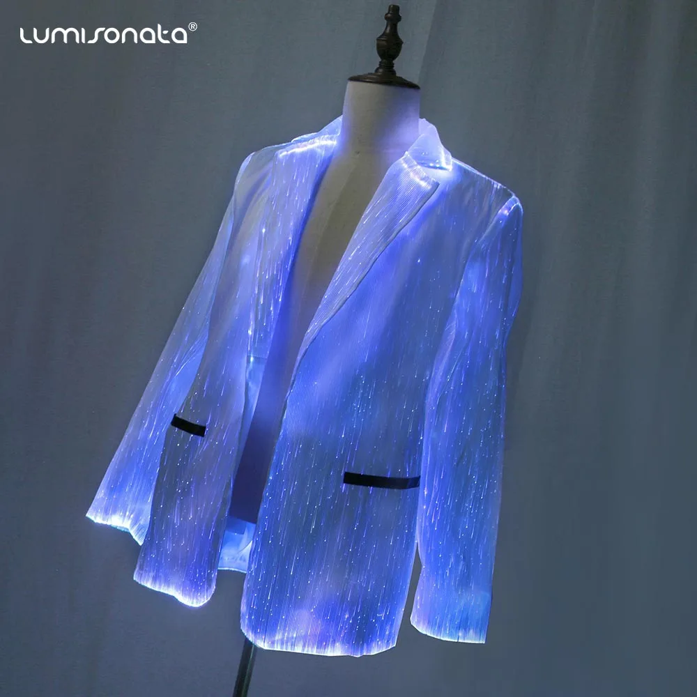 EDM Music Party Luminous Fiber Optic LED Rave Light up Glow in the Dark Women Festival Clothing