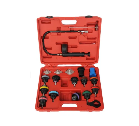 
18 Pieces Radiator Pressure Compression Tester Kit Car Cooling System Leak Detector Tool 