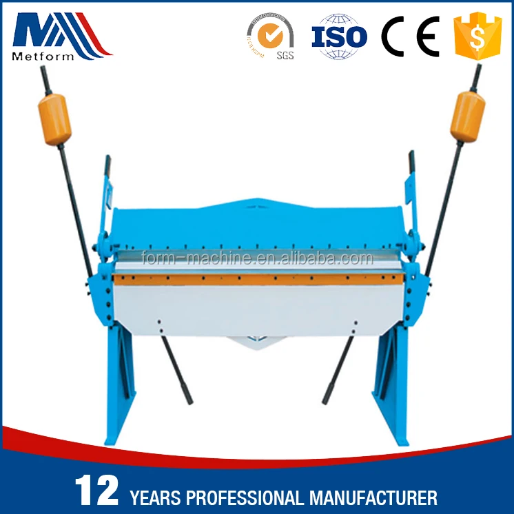 Hand Operated manual segment blade Pan and Box bending Machine and small press brake