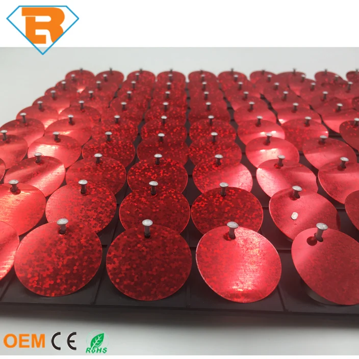 Блестящая красная уличная пластина с блестками для украшения стен и вывесок