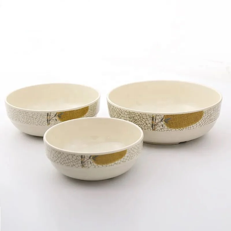 Korean melamine dinner bowls dinnerware sets