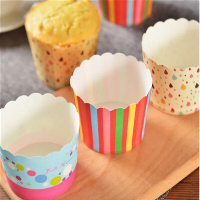 Small Round Waved Castle Muffin Cake Paper Baking Cupcake Cup Liner Wrapper