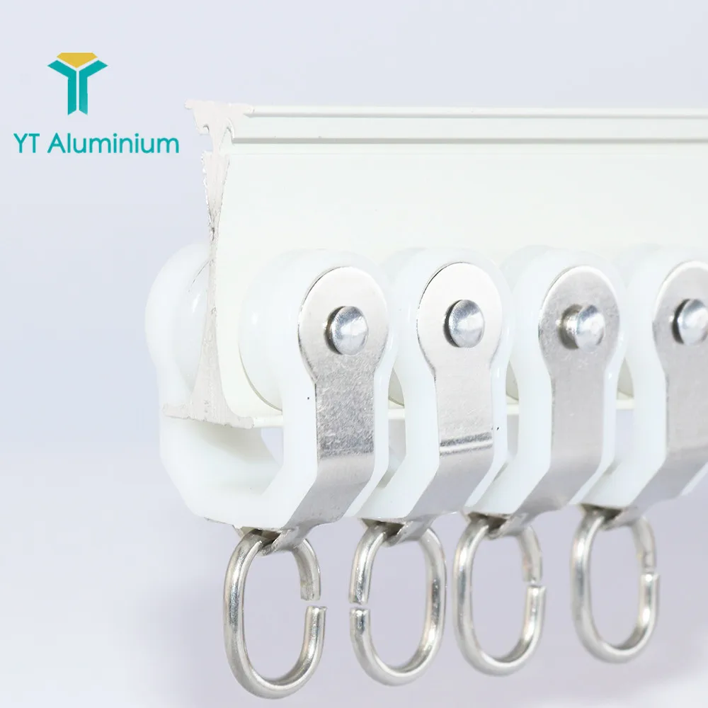6m Aluminium Bendable Curtain Track Privacy Curtain Rail Track For Hospital Or Hotel