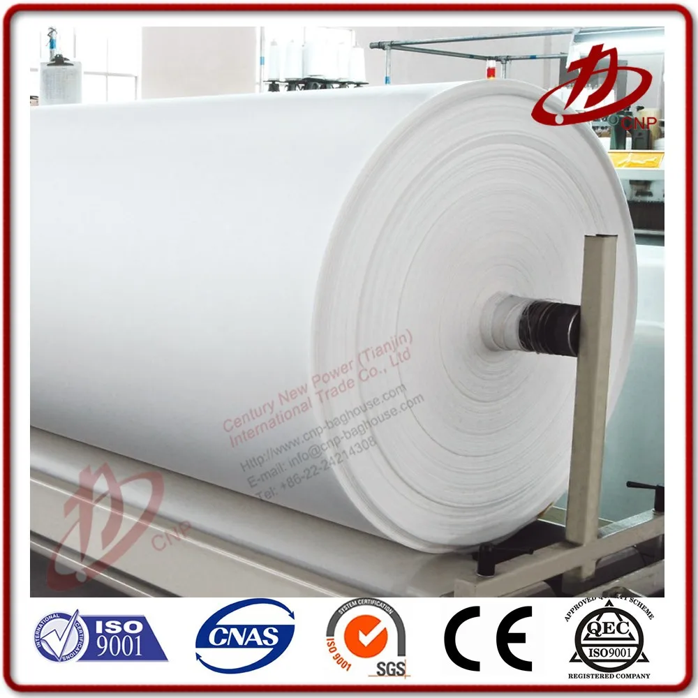 Polyester needle felt filter fabric