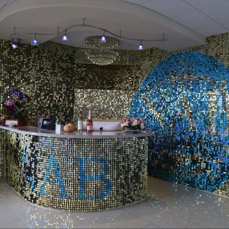 
Shimmer sequin wall panel paillettes decorative panel 