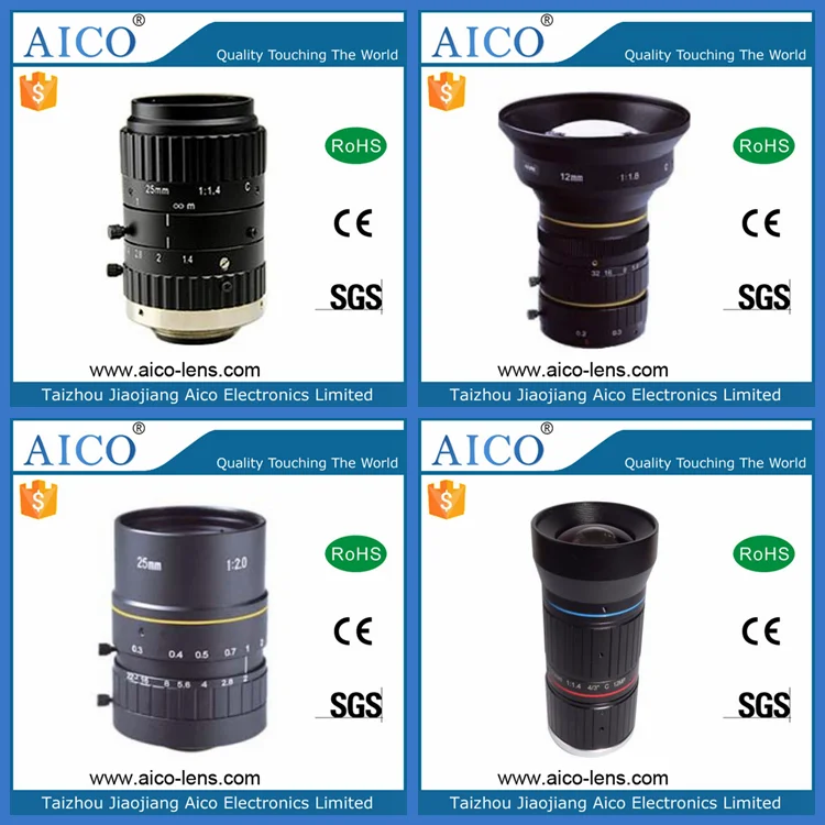 China cmos ccd c-mount machine vision camera lenses manufacture industrial c mount cctv lens