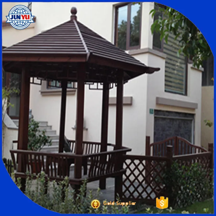 Prefabricated Outdoor Wooden pine Gazebos