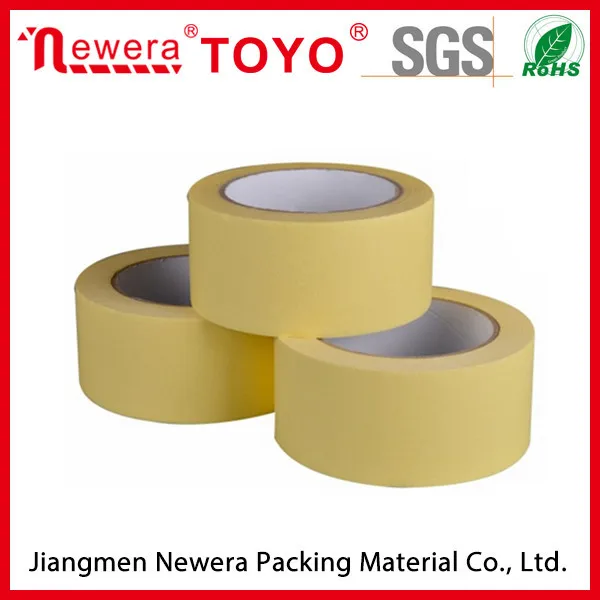 Masking Crepe Paper Adhesive Tape for Automotive Paint with High Temperature Resistant Masking Tape Manufacturer