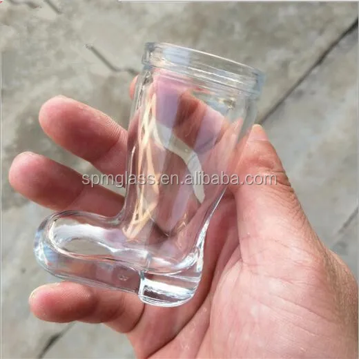 Glass Drinkware Type Wholesale Transparent Mini Boot Shape Shot Glass